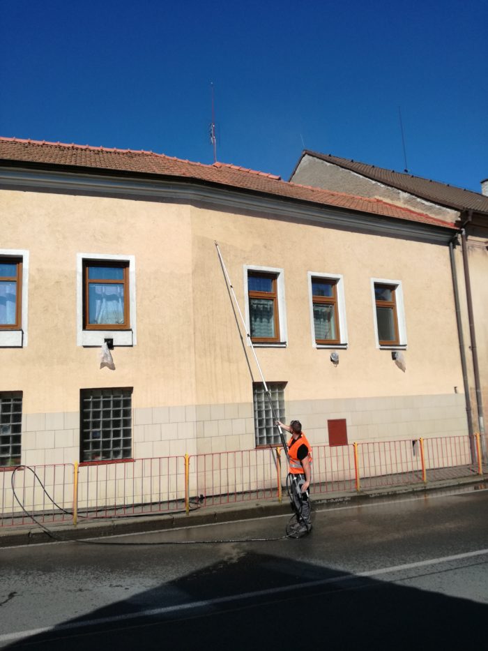 čištění fasády