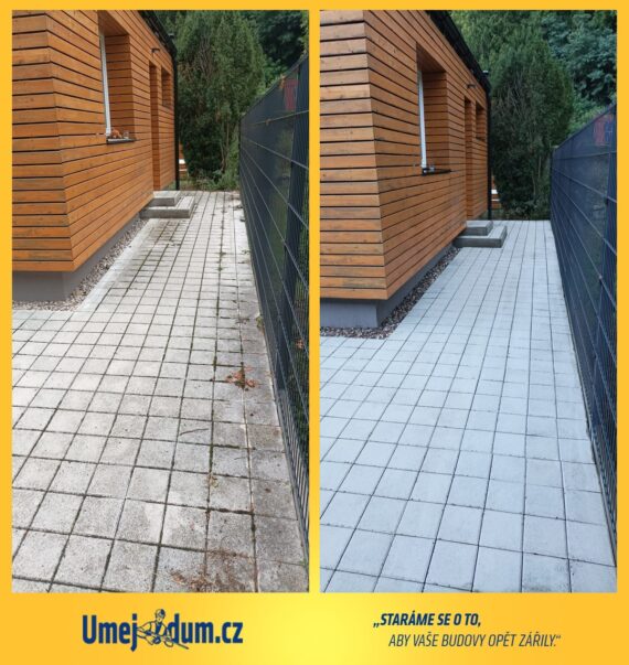 Vysokotlaké čištění dlažby