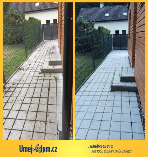 Vysokotlaké čištění dlažby