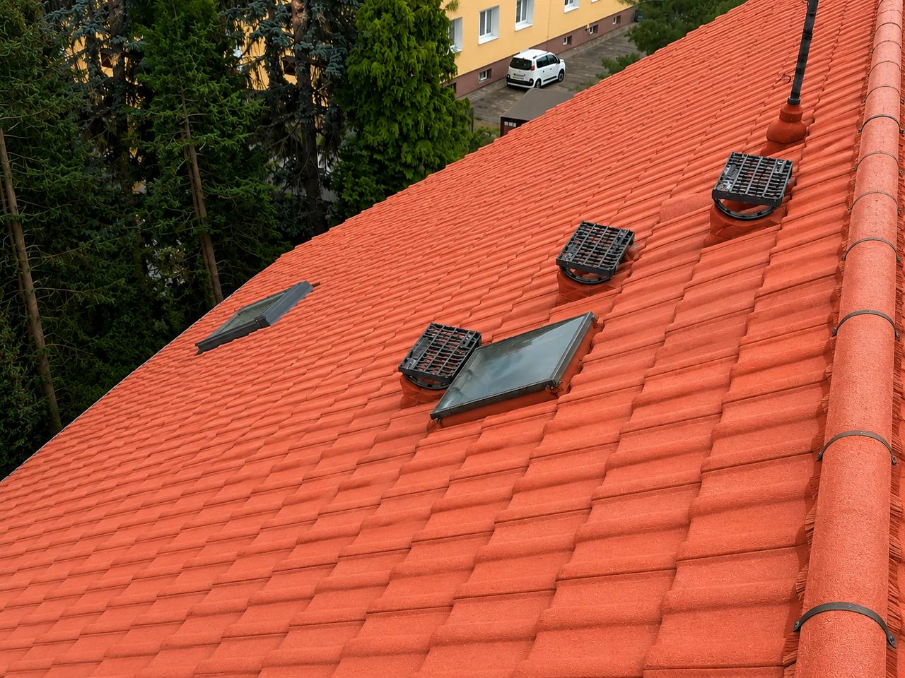 Čištění střech v Ústí nad Labem po čištění